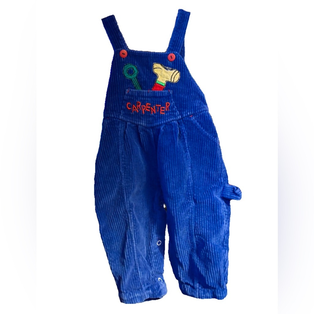 Blue Vintage Carpenter Kids Overalls
